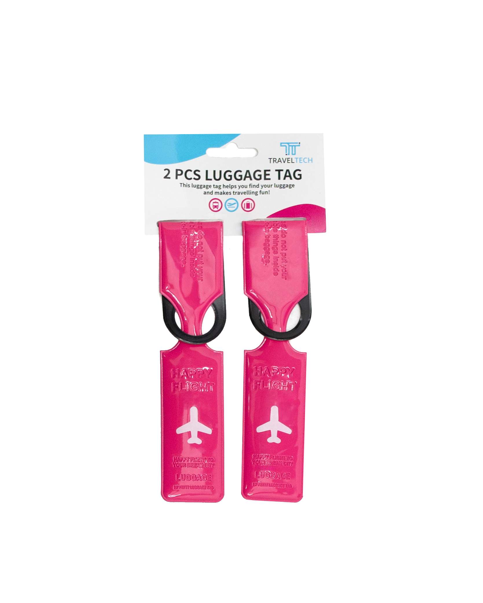 BH Travel Tech 2PC Luggage Tag Airplane