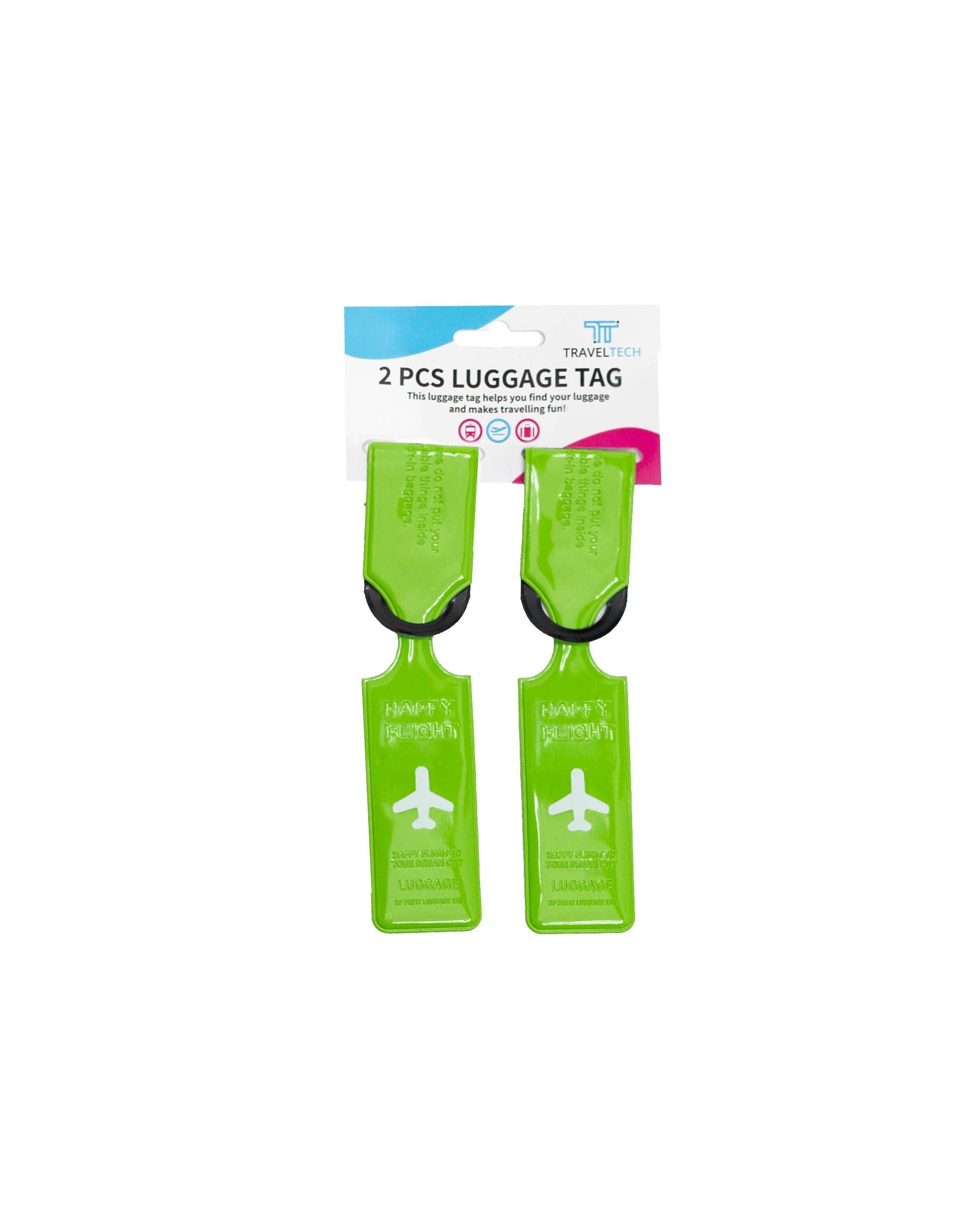 BH Travel Tech 2PC Luggage Tag Airplane