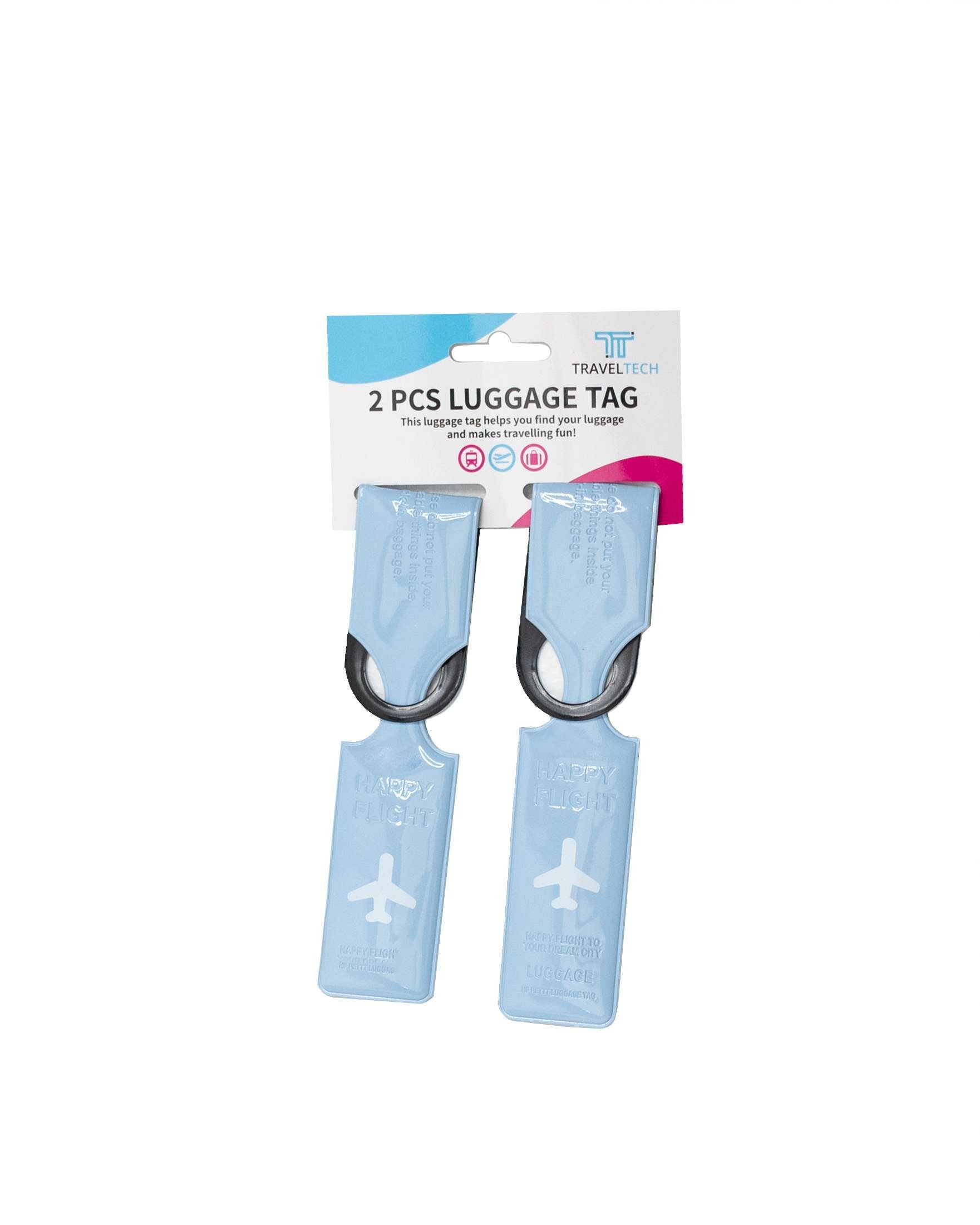 BH Travel Tech 2PC Luggage Tag Airplane