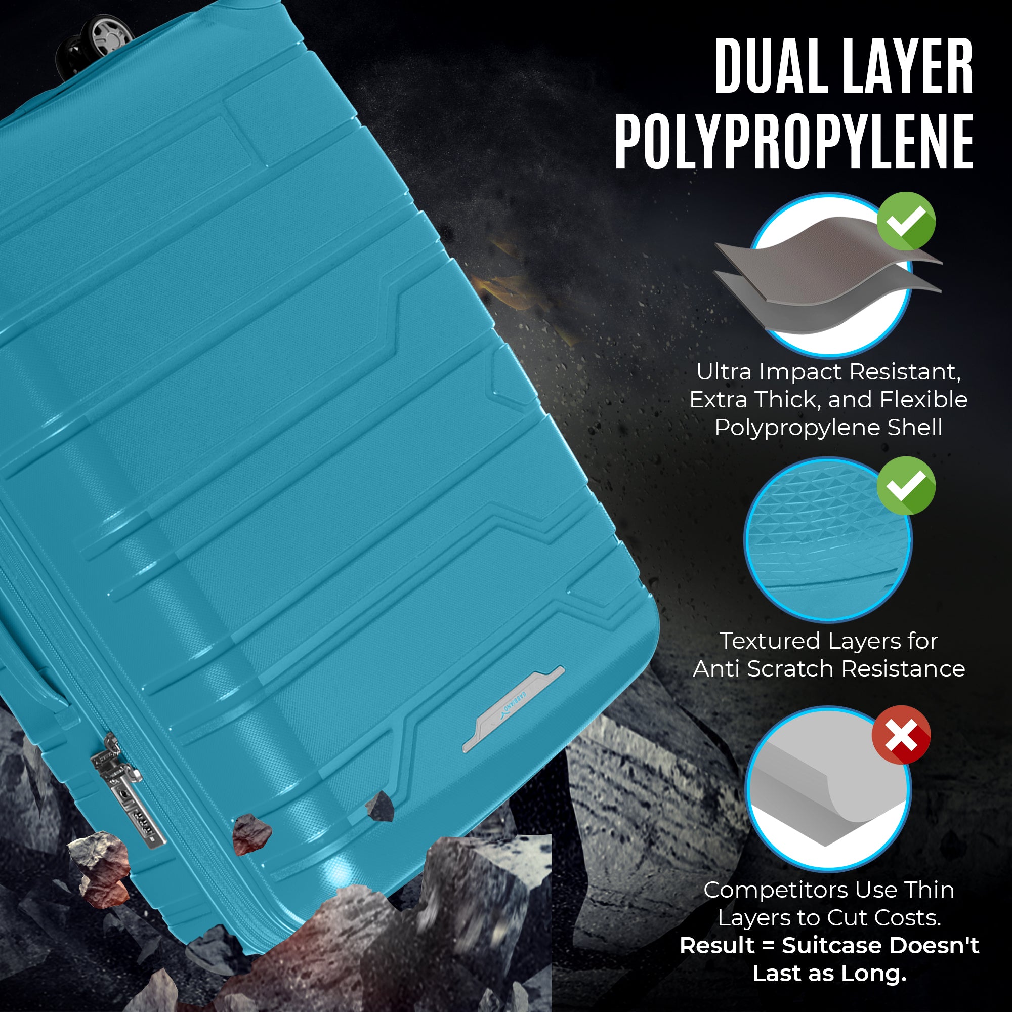 Gabbiano Spectra PP Hardside Spinner