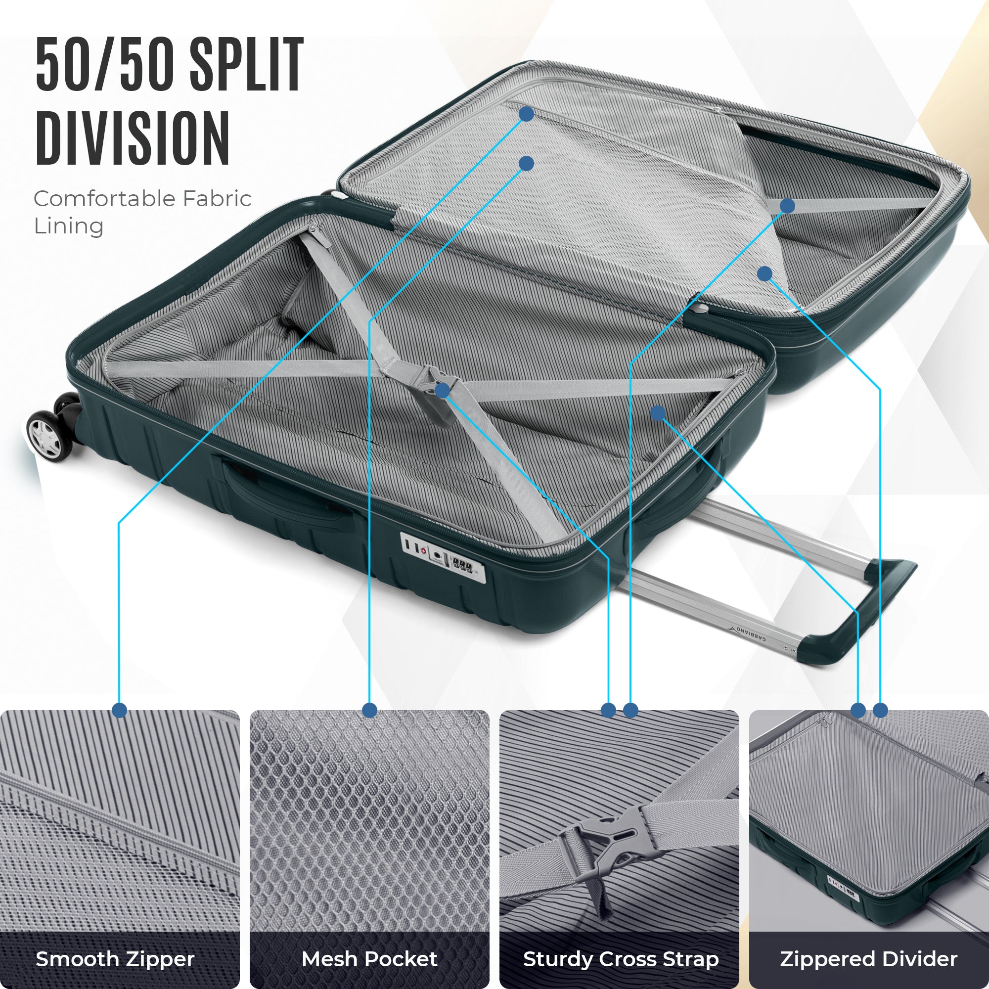 Gabbiano Spectra PP Hardside Spinner