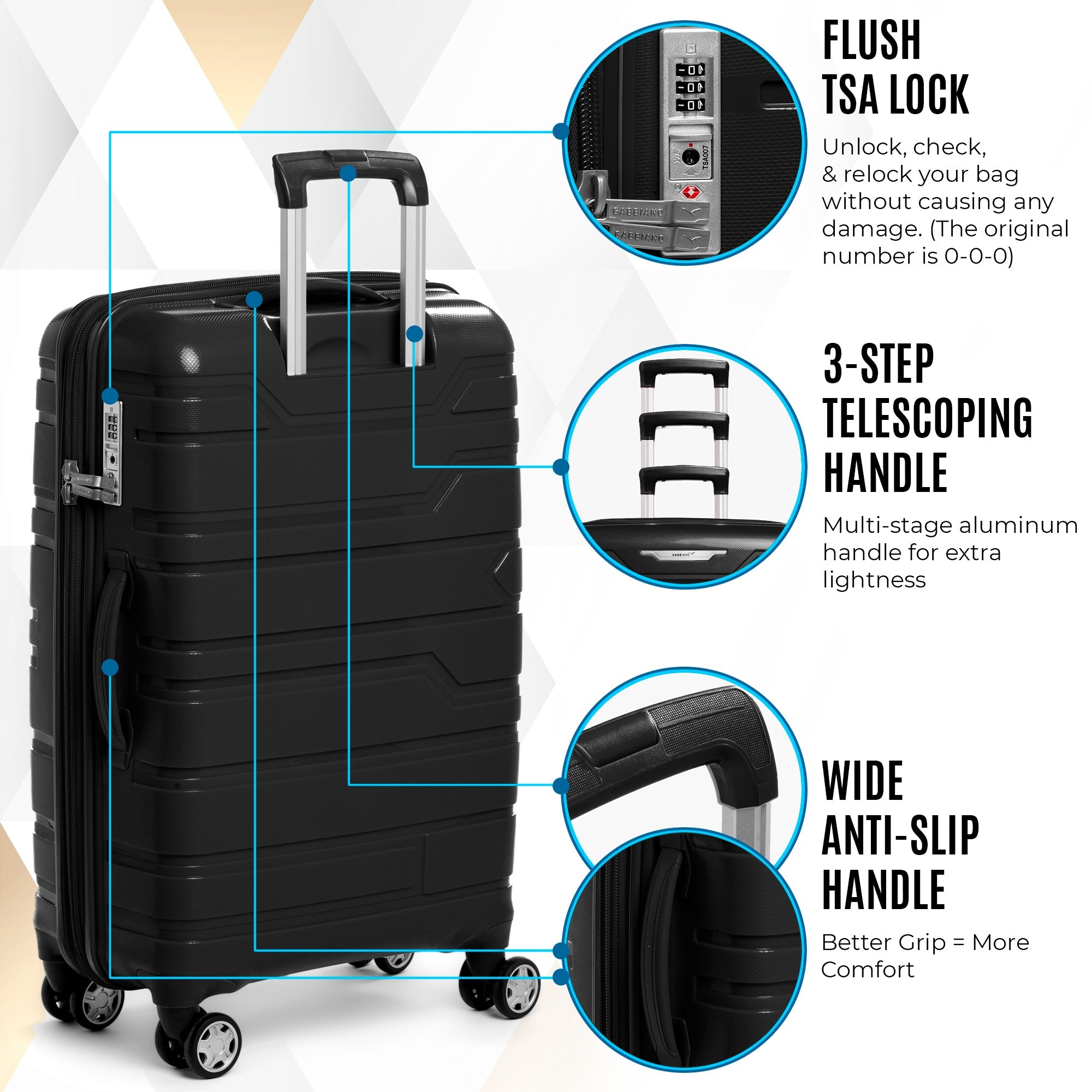 Gabbiano Spectra PP Hardside Spinner