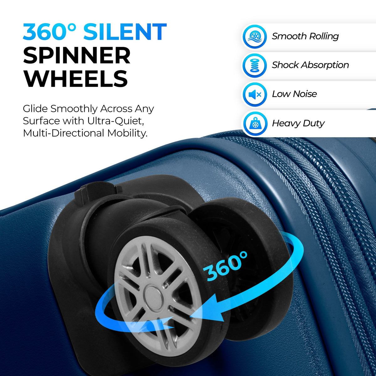 Gabbiano GA2330 Sapphire Blue GABBIANO 2330 BLUE 4 WHEEL SMALL