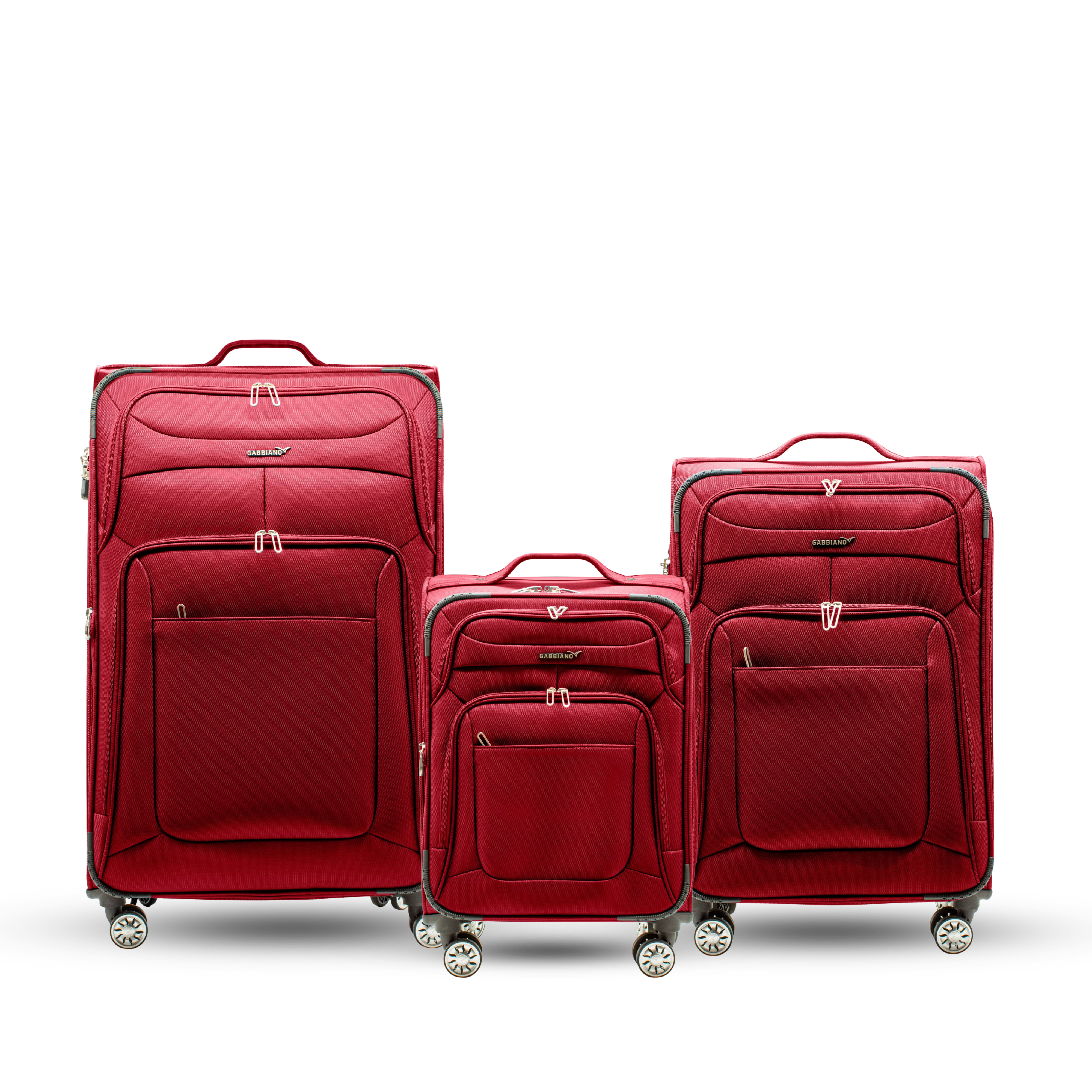 Gabbiano Barcelona Softside Spinner- 3 Pc Set