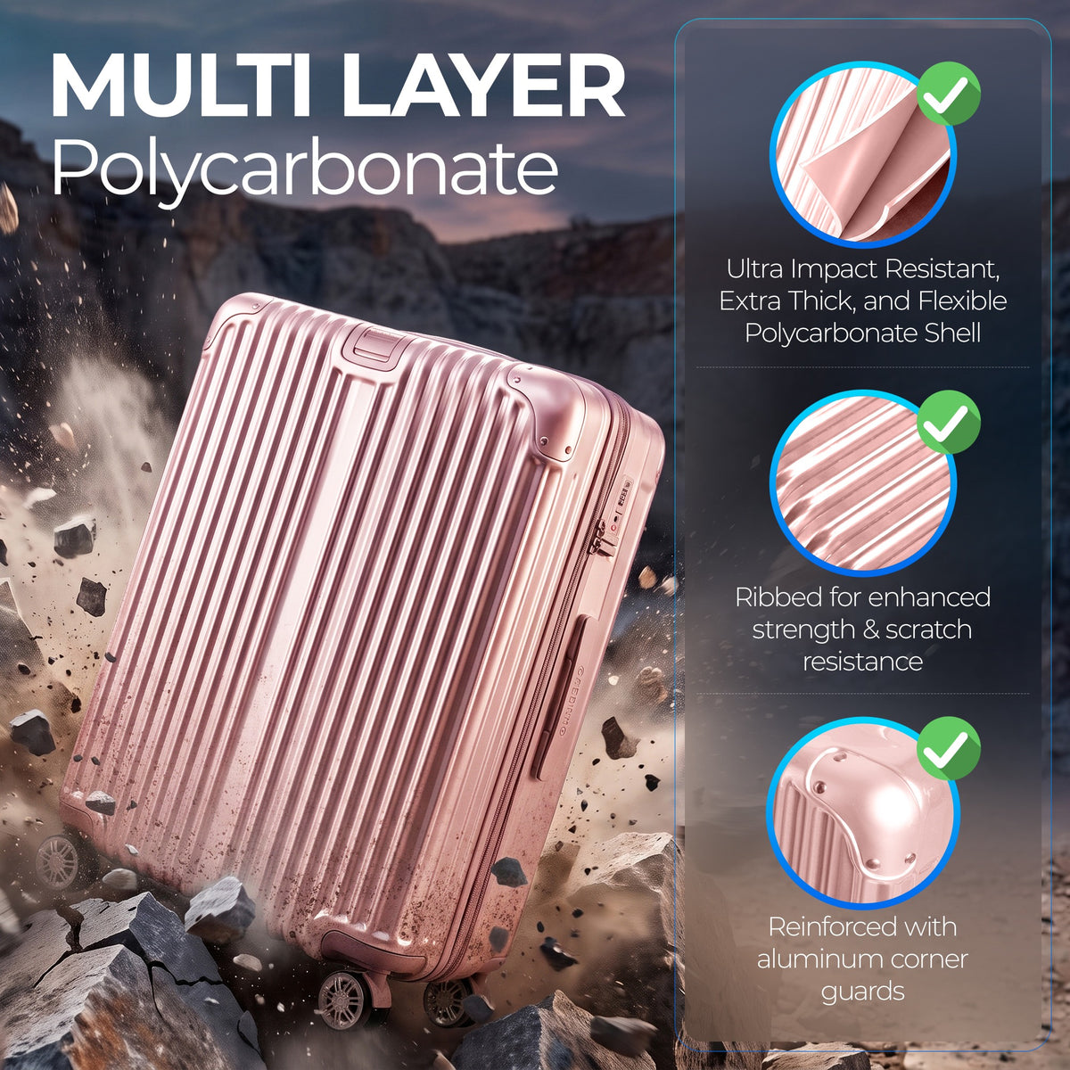 Gabbiano Macan GA9060 Rose gold GABBIANO MACAN ROSE 2 DURABLE