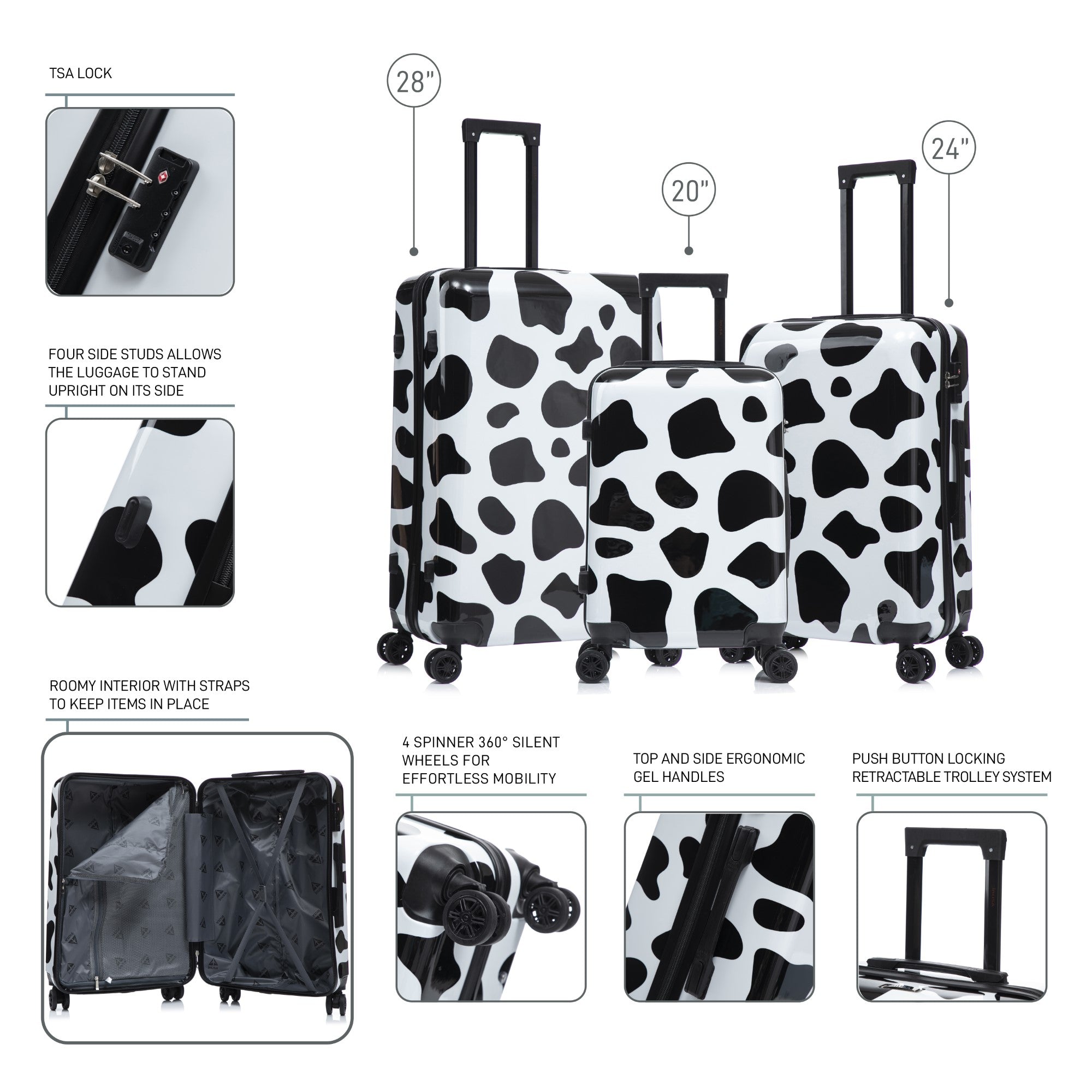 Prints 3 Piece Set 20''/24''/28''