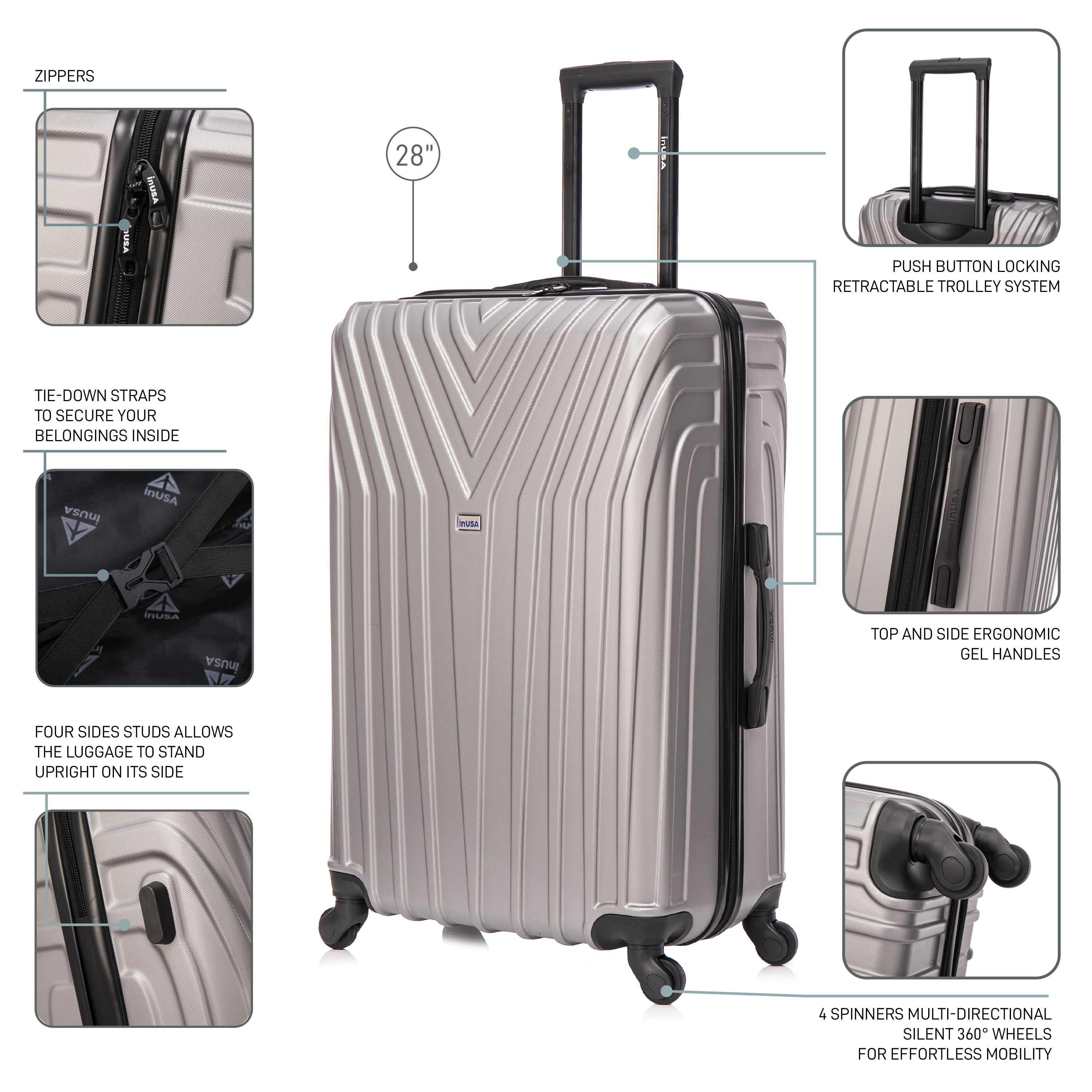 Vasty 3 Piece Set 20''/24''/28''