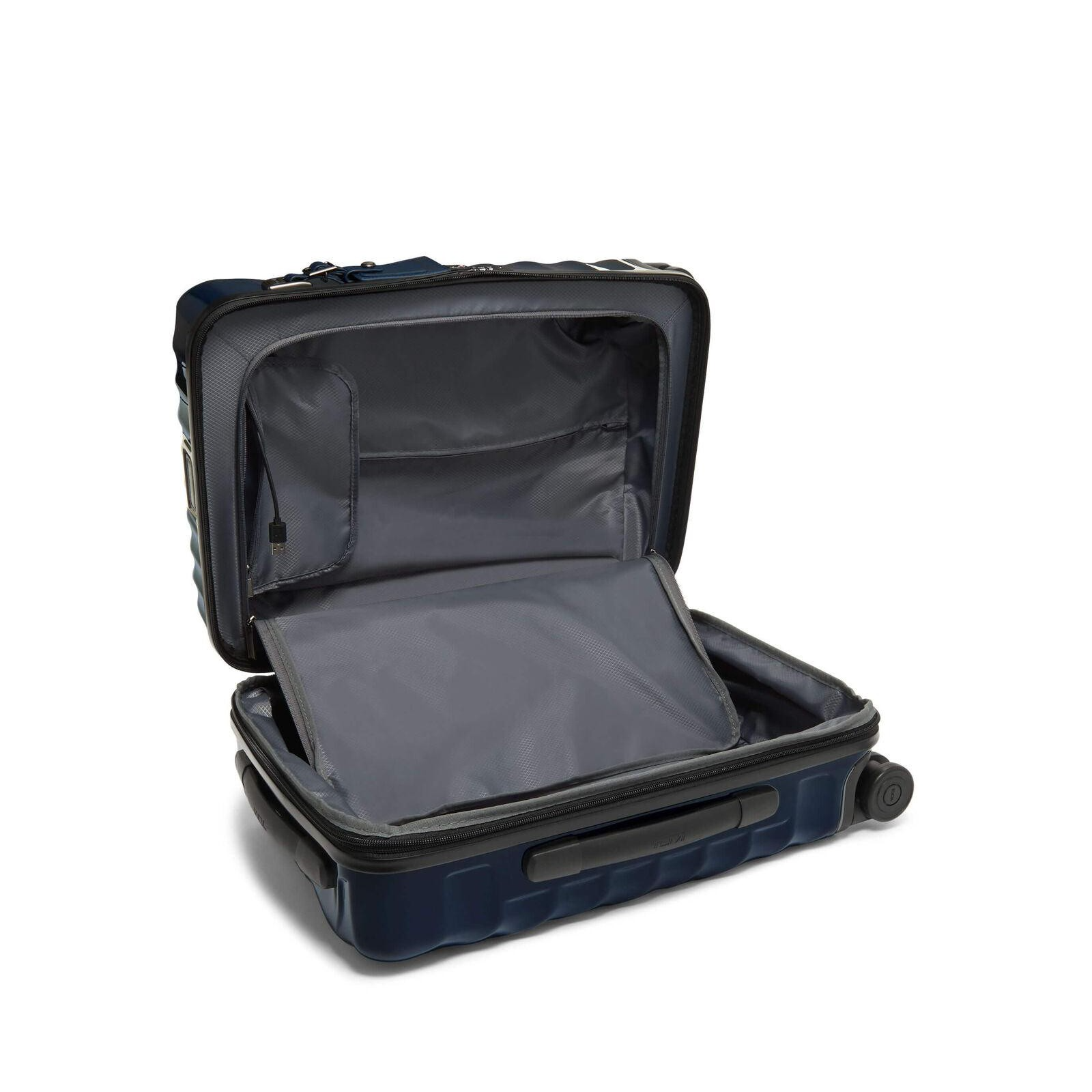 Maleta de mano internacional expandible de 4 ruedas de 19 grados