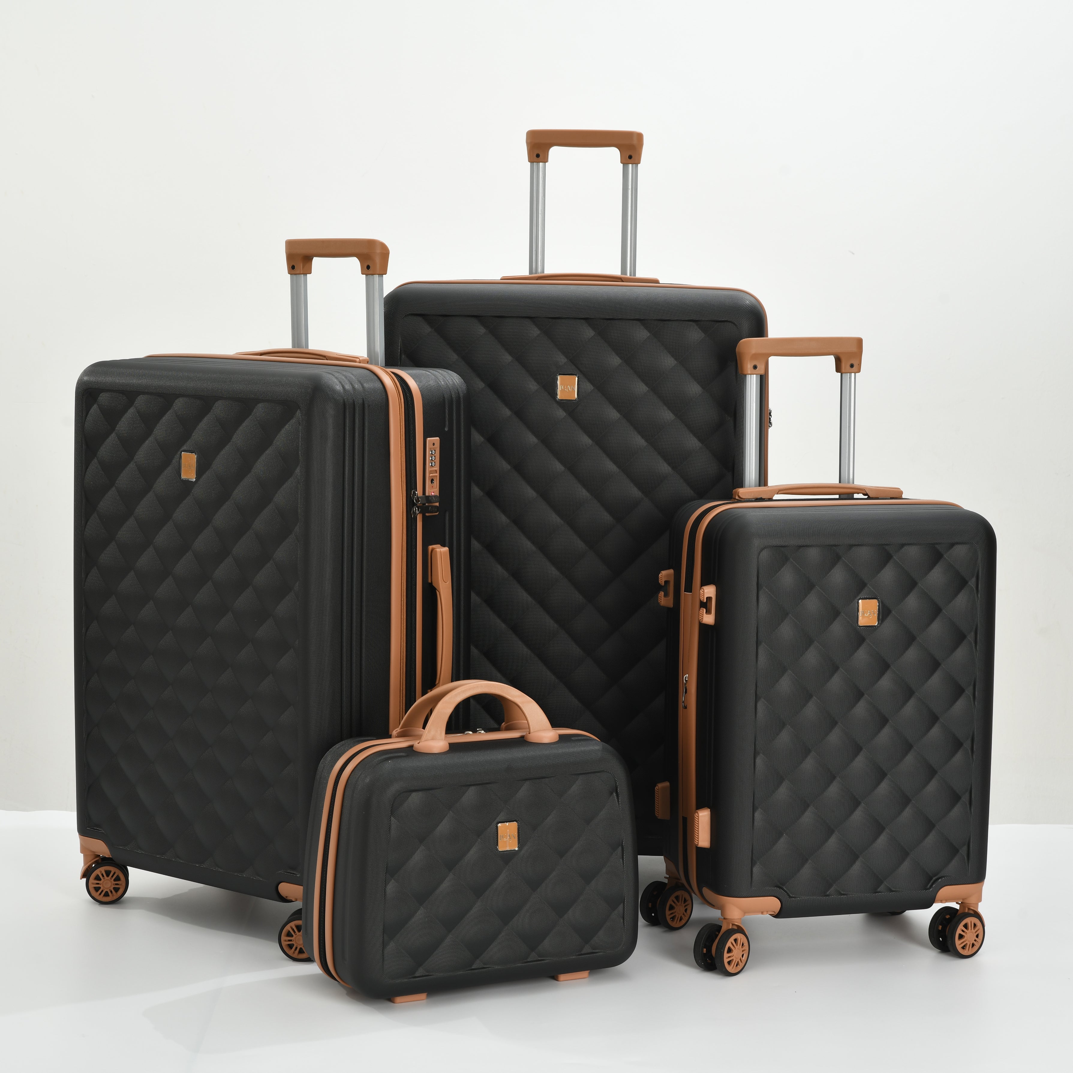 BH Luggage Luan Diamond Set – 4 Pc Luggage Set