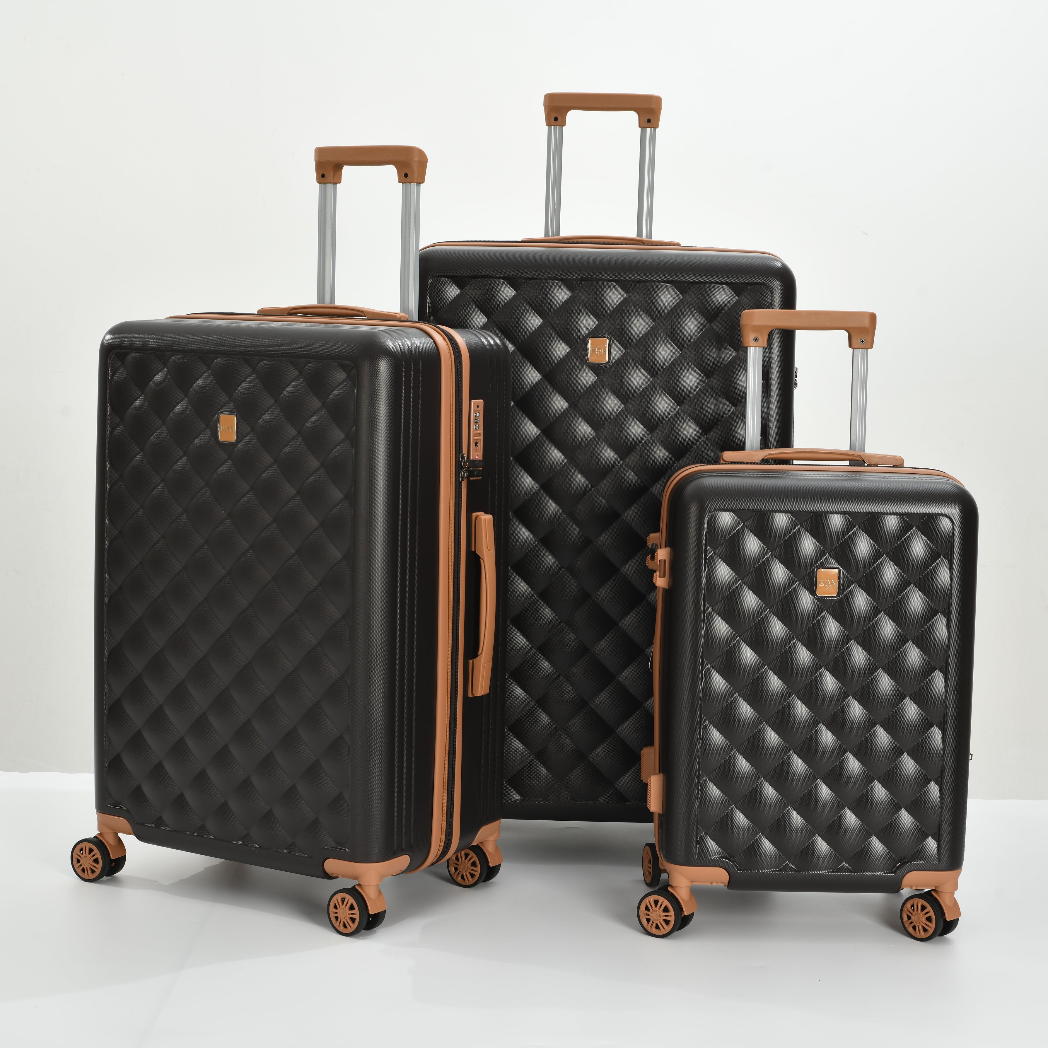 BH Luggage Luan Diamond Set – 4 Pc Luggage Set