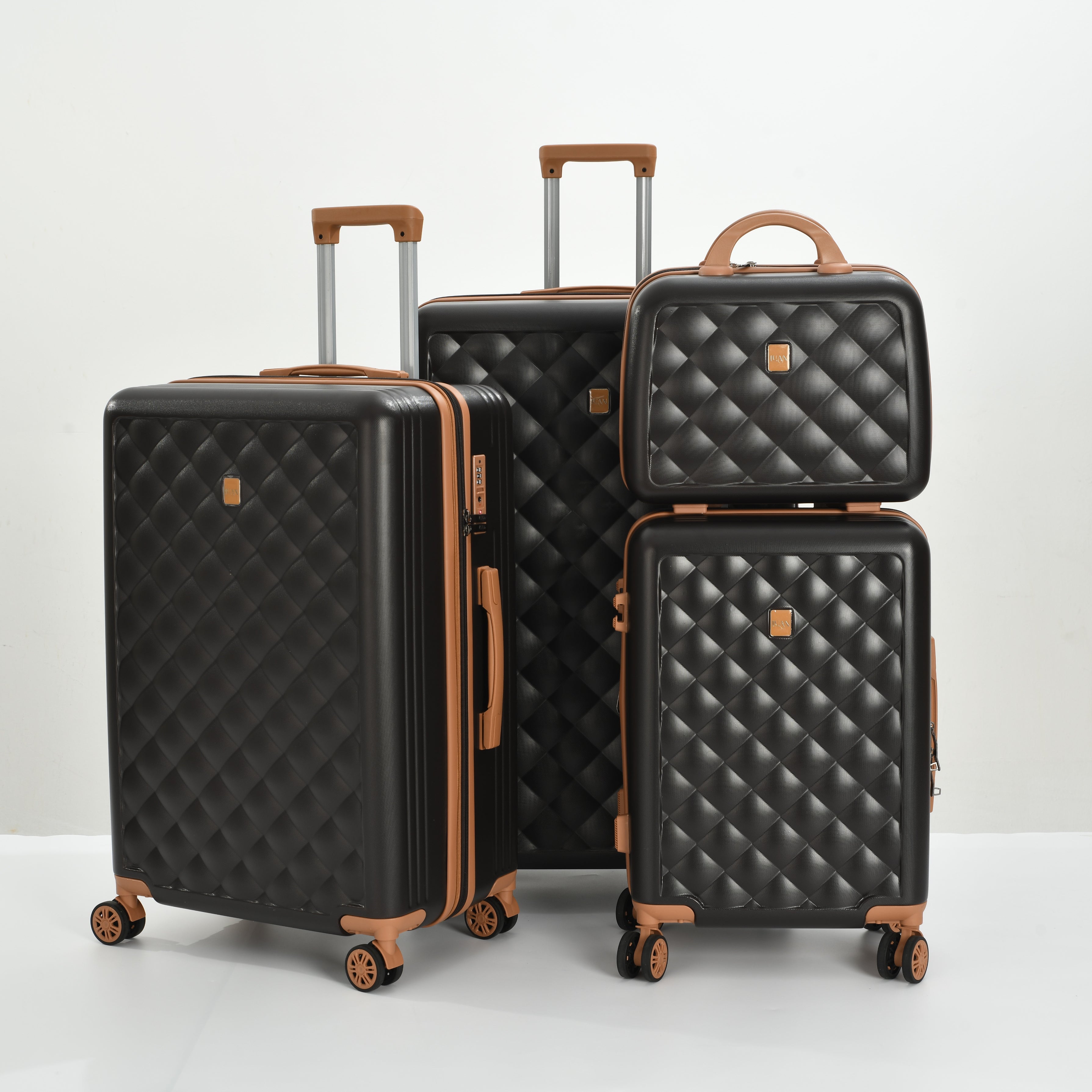 BH Luggage Luan Diamond Set – 4 Pc Luggage Set