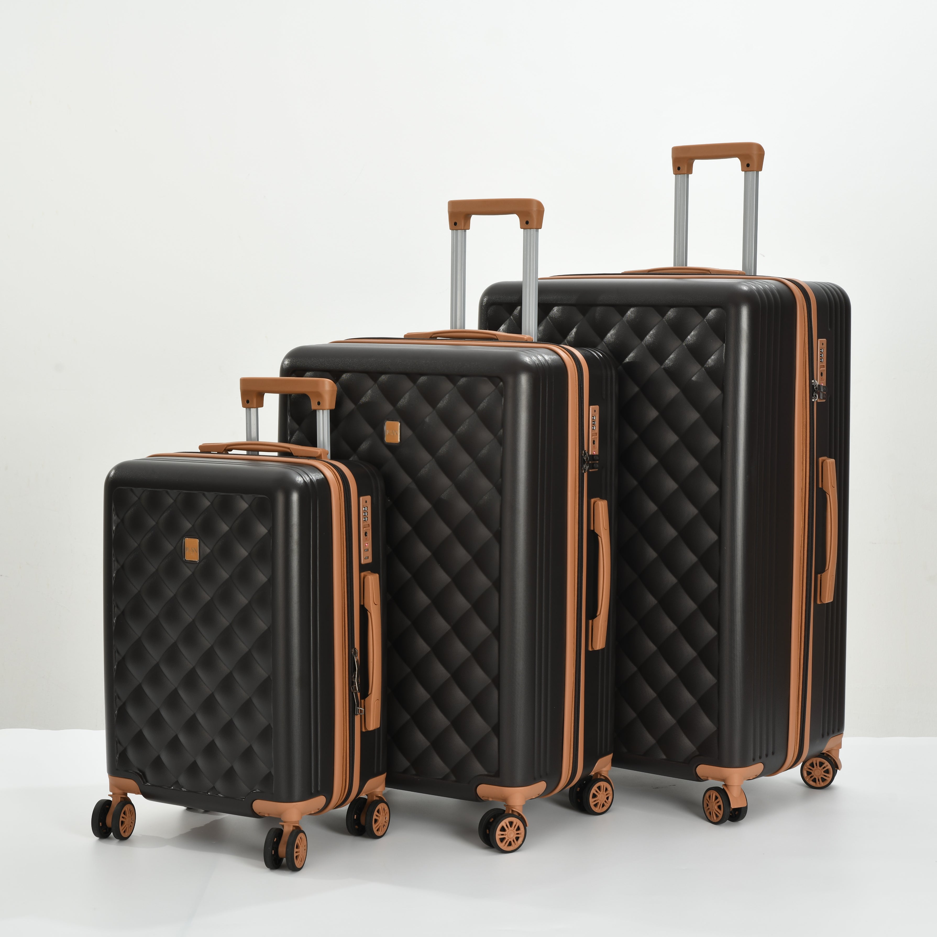 BH Luggage Luan Diamond Set – 4 Pc Luggage Set