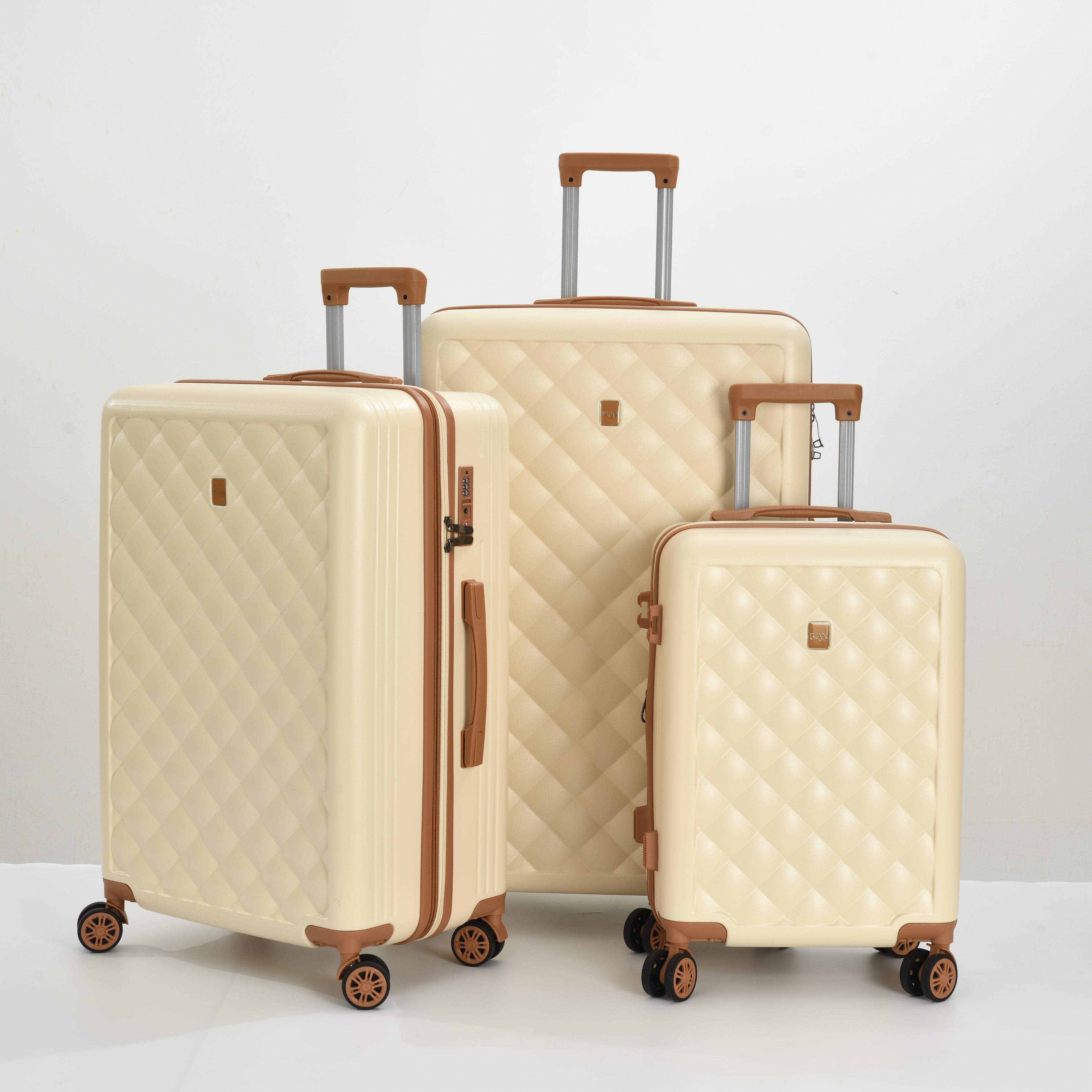 BH Luggage Luan Diamond Set – 4 Pc Luggage Set