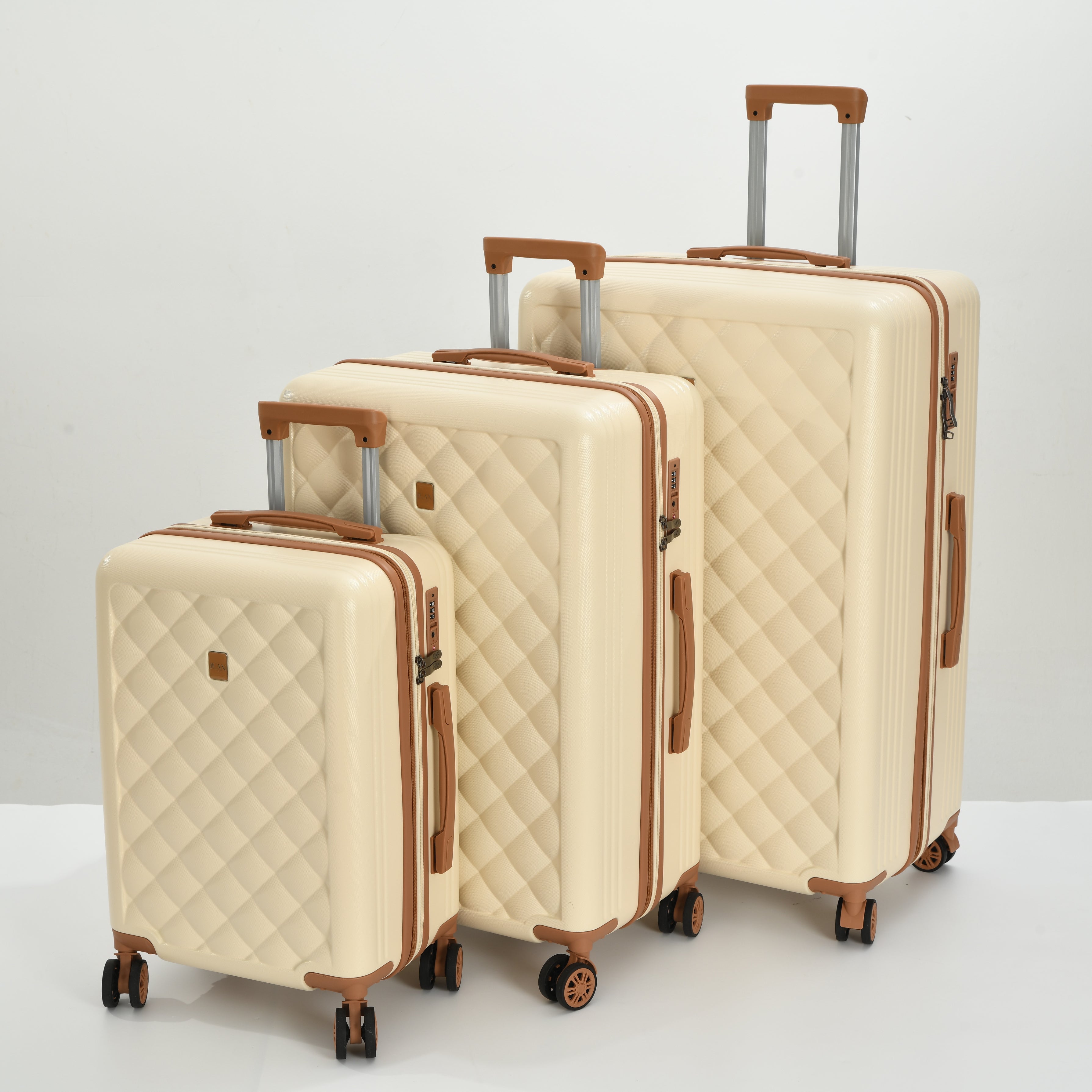 BH Luggage Luan Diamond Set – 4 Pc Luggage Set