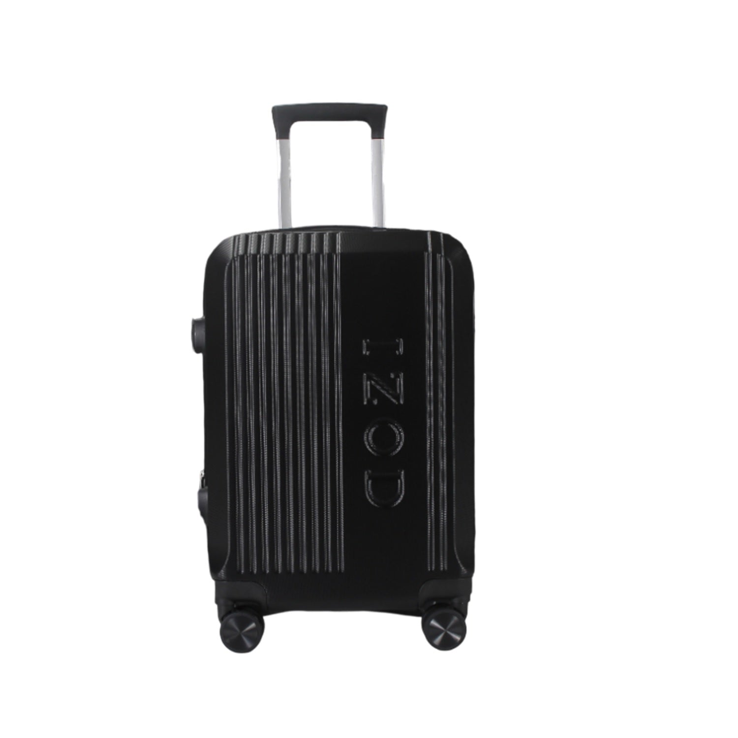 IZOD Zane Large 28" Expandable ABS Hardside Lightweight 360 Dual Spinning Wheels Combo Lock Large 28" Luggage - Black