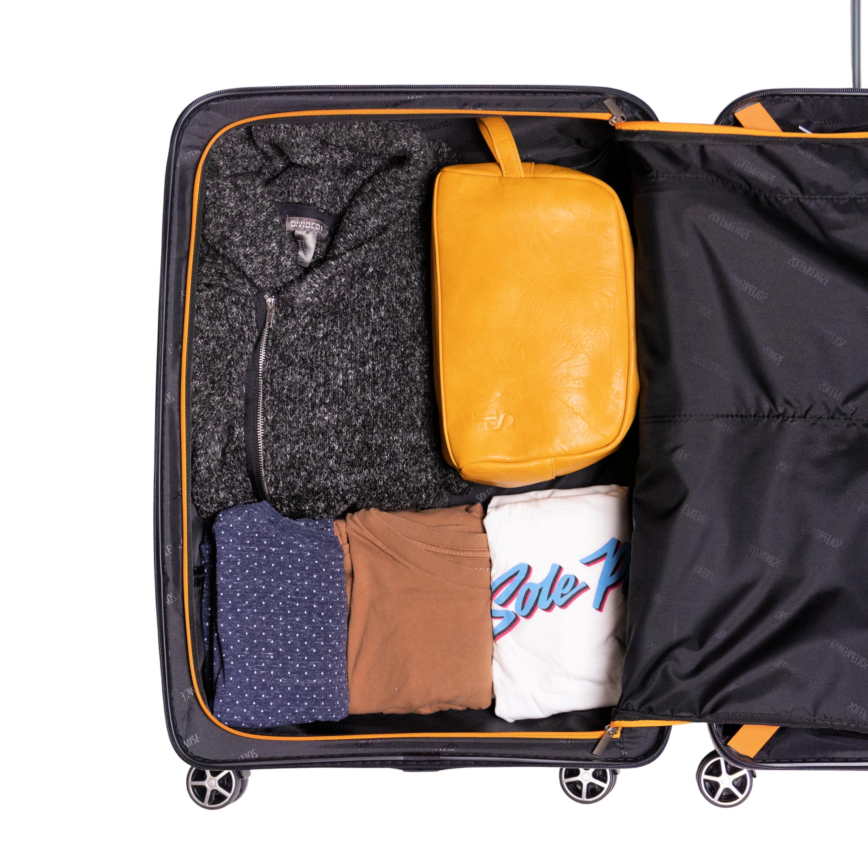 24-inch Black Hardcase Roller Luggage