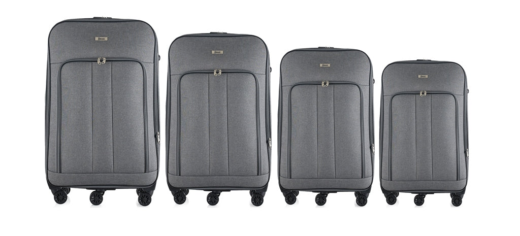 Sean Soft side Lightweight Expandable with 360° Dual Spinning Wheels and Combo Lock – Includes 32", 28", 24", 20" 4-Piece Luggage Set