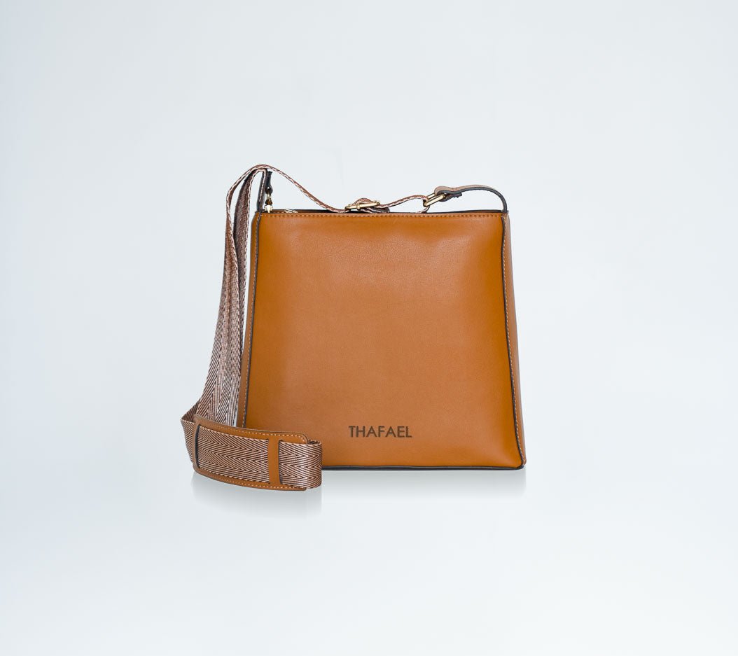 Thafael Crossbody Travel Bag – Anti-Theft, Vegan Cactus Leather