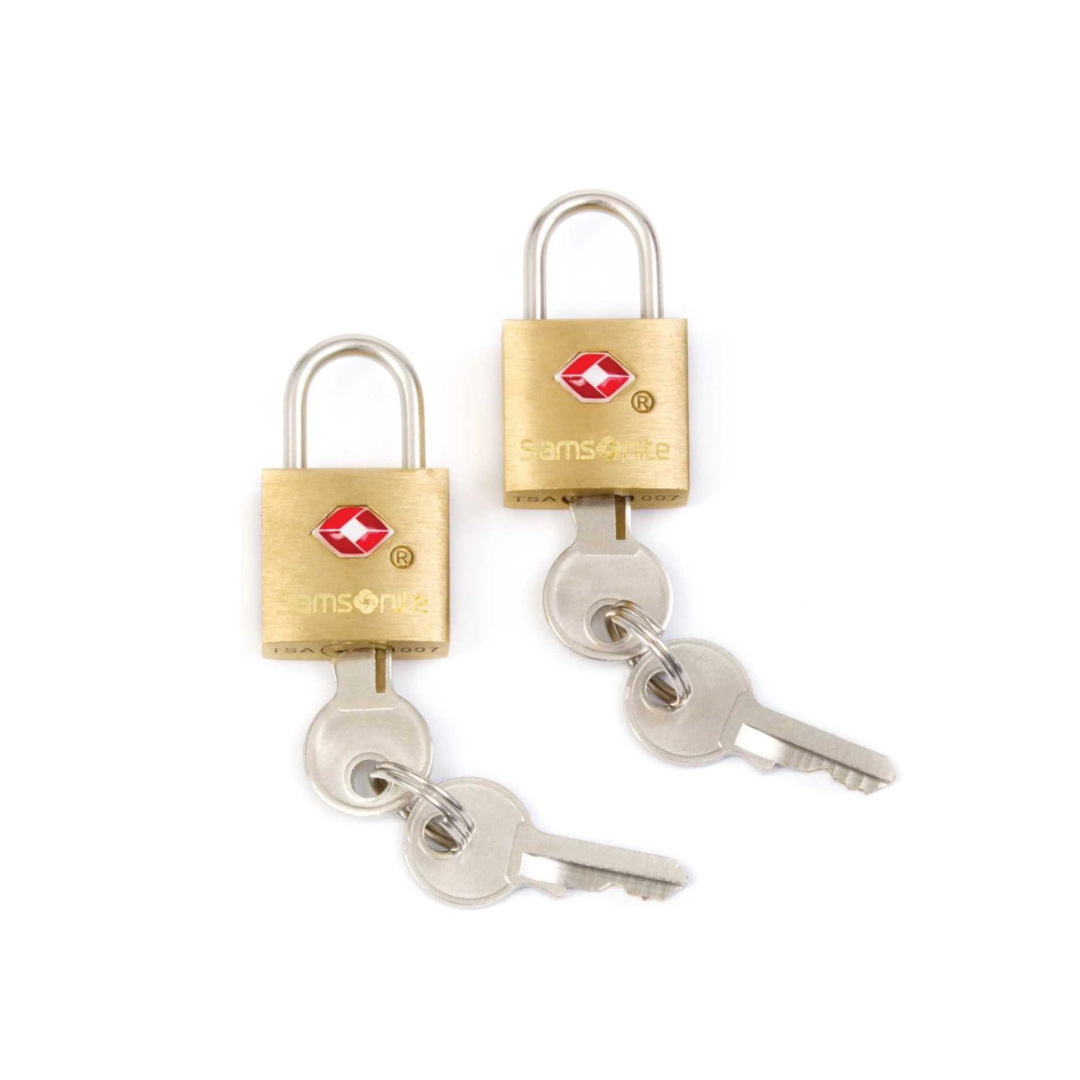 Samsonite 2Pk Travel Sentry Brass Key Lock