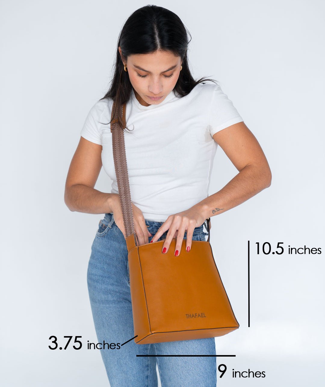 Thafael Crossbody Travel Bag – Anti-Theft, Vegan Cactus Leather (Limited Edition)