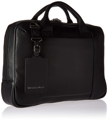 Briggs & Riley @Work Leather Slim Briefcase