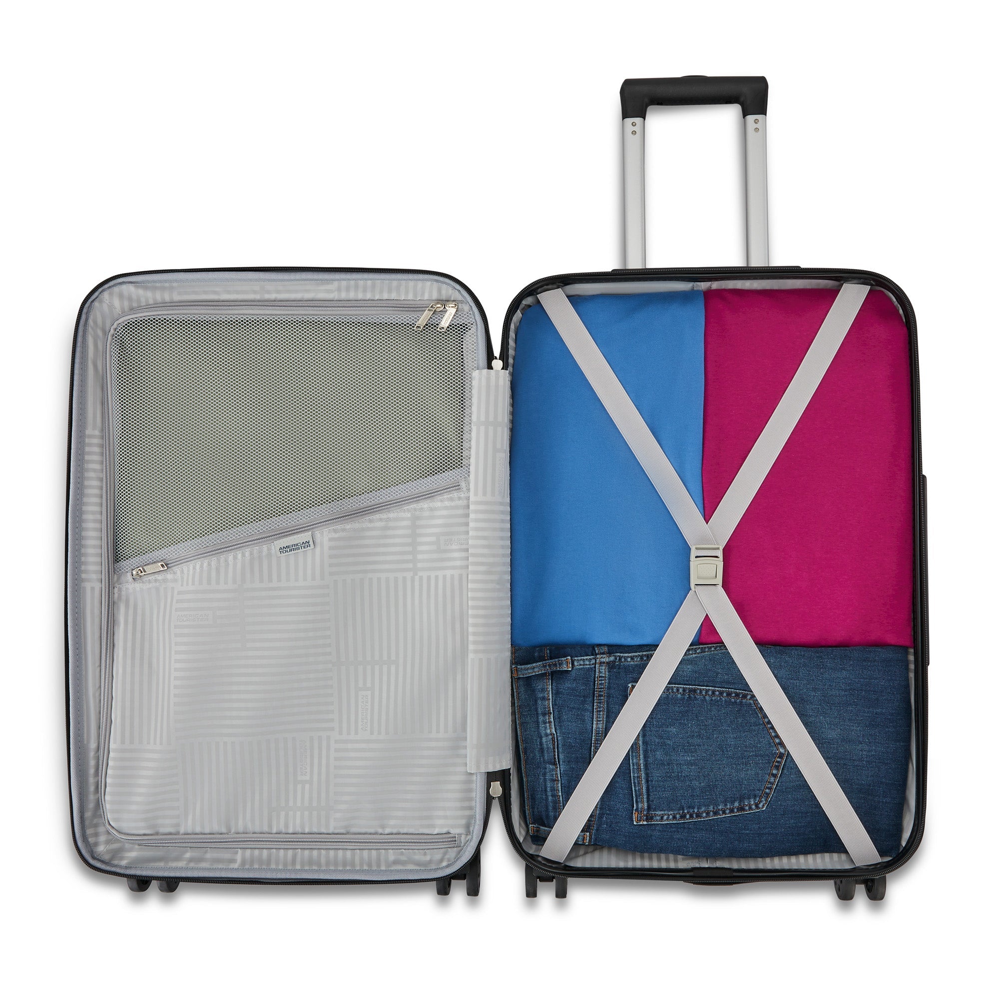 American Tourister Kontour Two Piece Large Carry-On Luggage