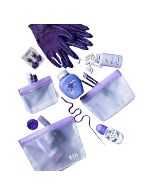 Bolsas reutilizables con cierre de cremallera (juego de 3)