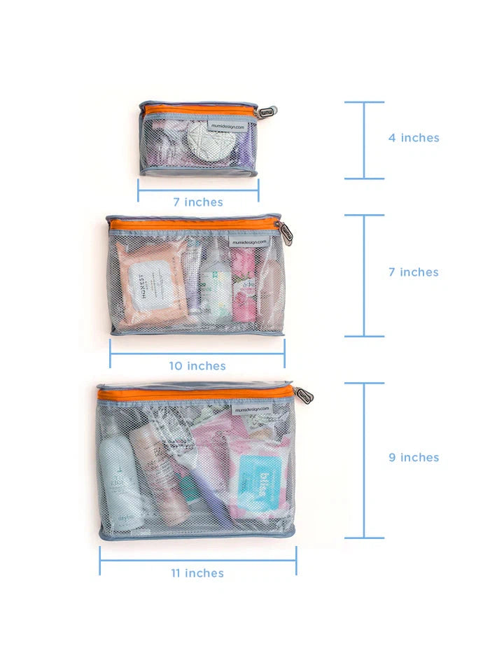 MUMI Toiletry Cubes (set of 3)