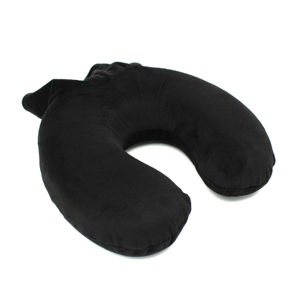 Memory Foam Pillow W/ Pouch Black FRONT