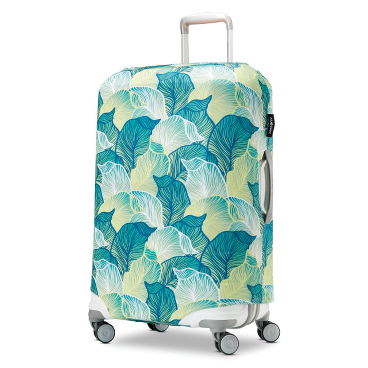Printed Luggage Cover - Extra Large Leaf Print FRONT