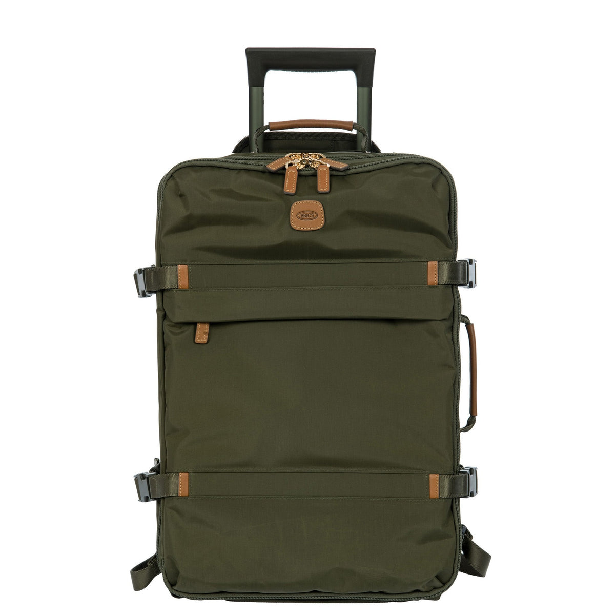 Brics X-Bag/ X-Travel Trolley Backpack 19'' Olive FRONT