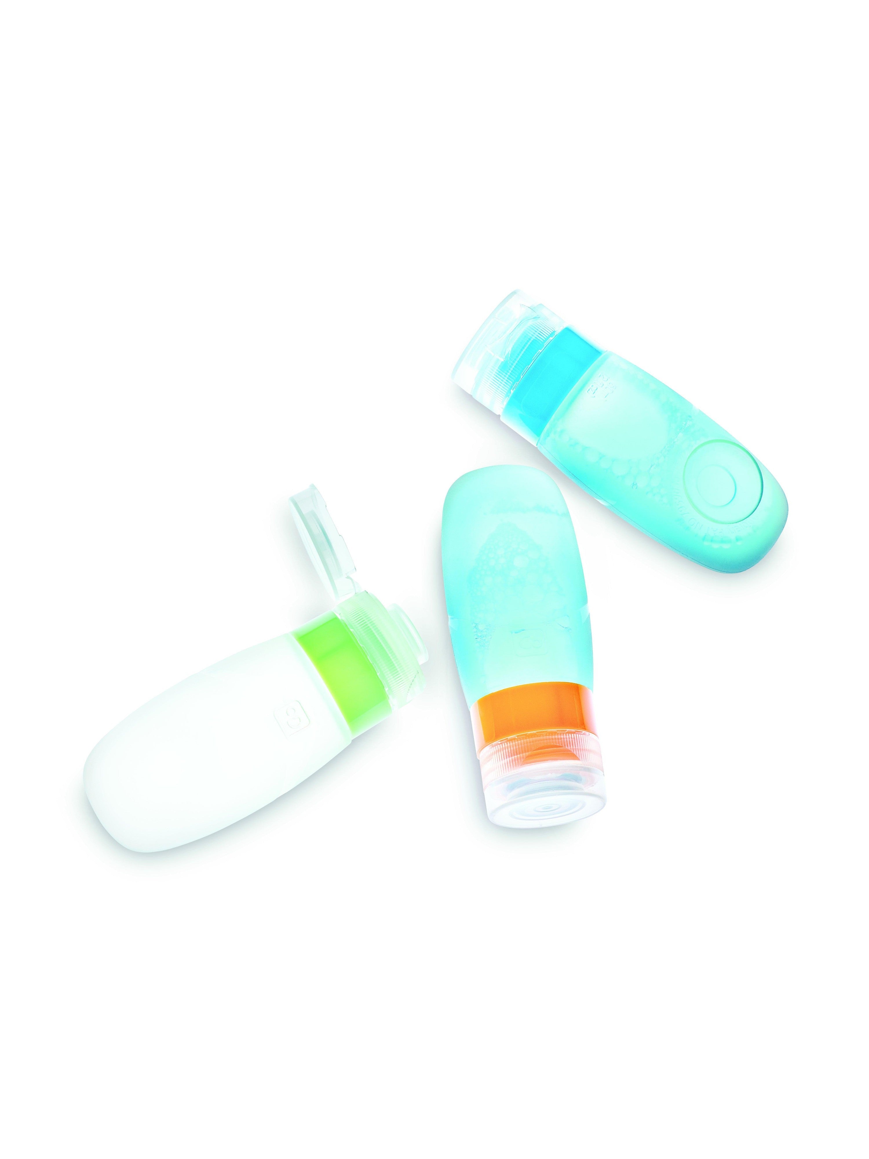 Travel squeeze tubes set