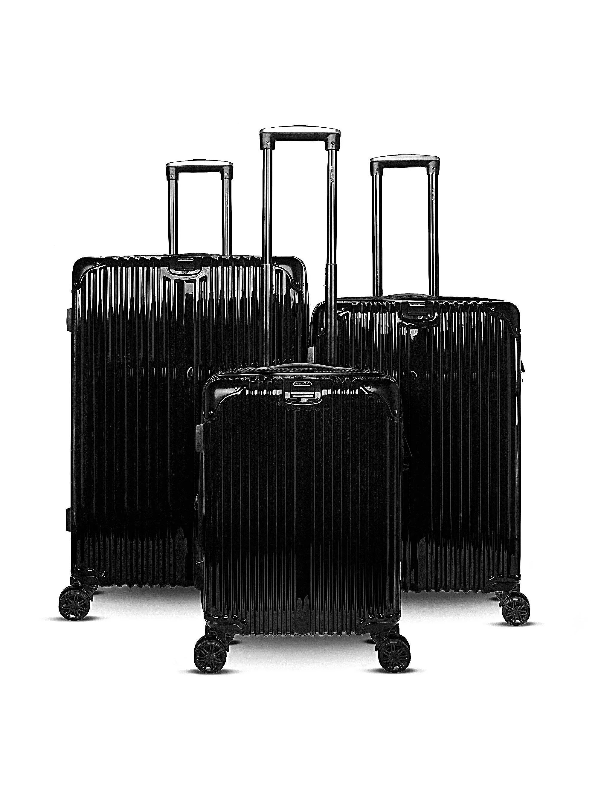 Three-piece hardside luggage set