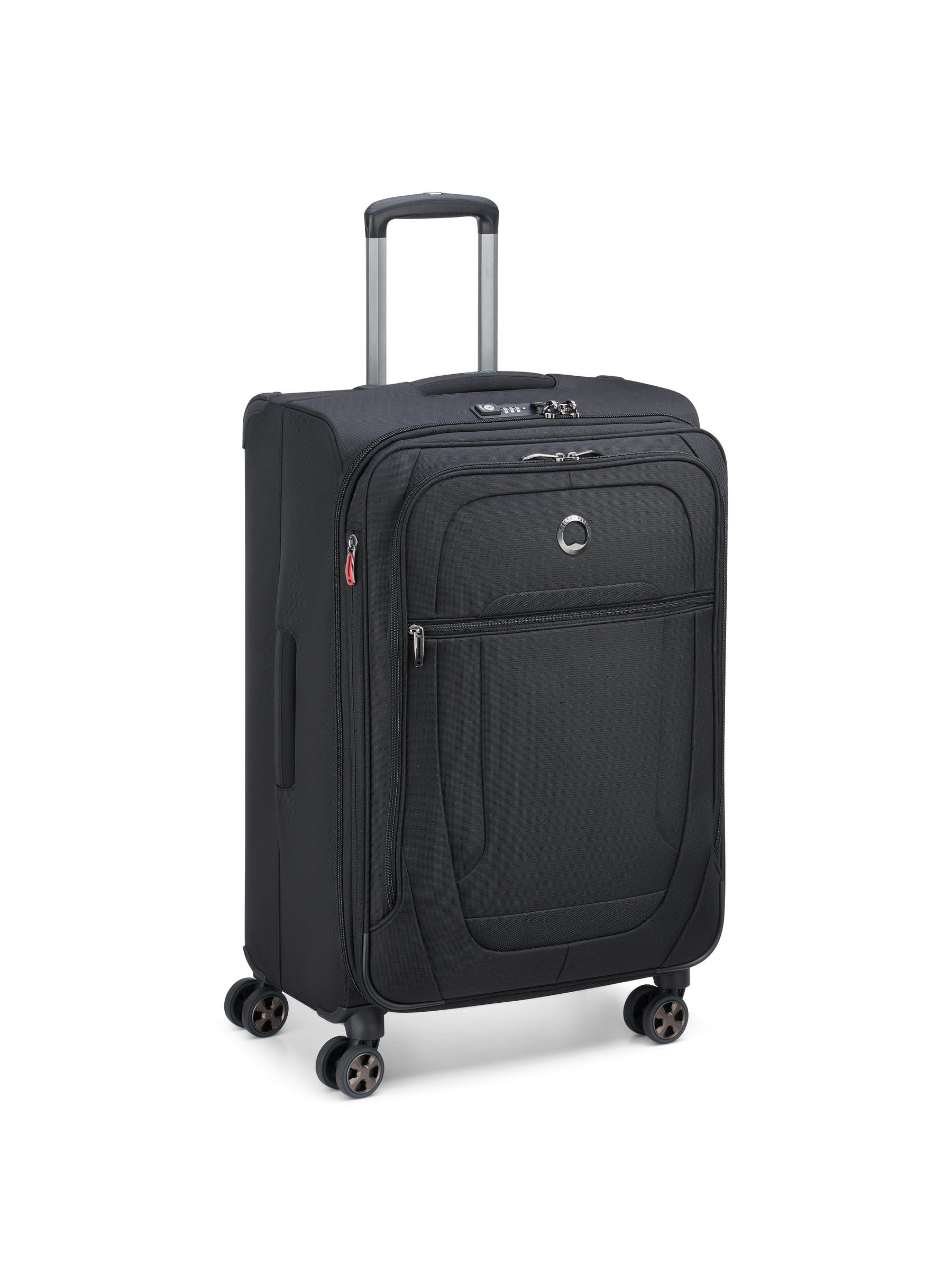 Delsey Helium DLX checked spinner luggage