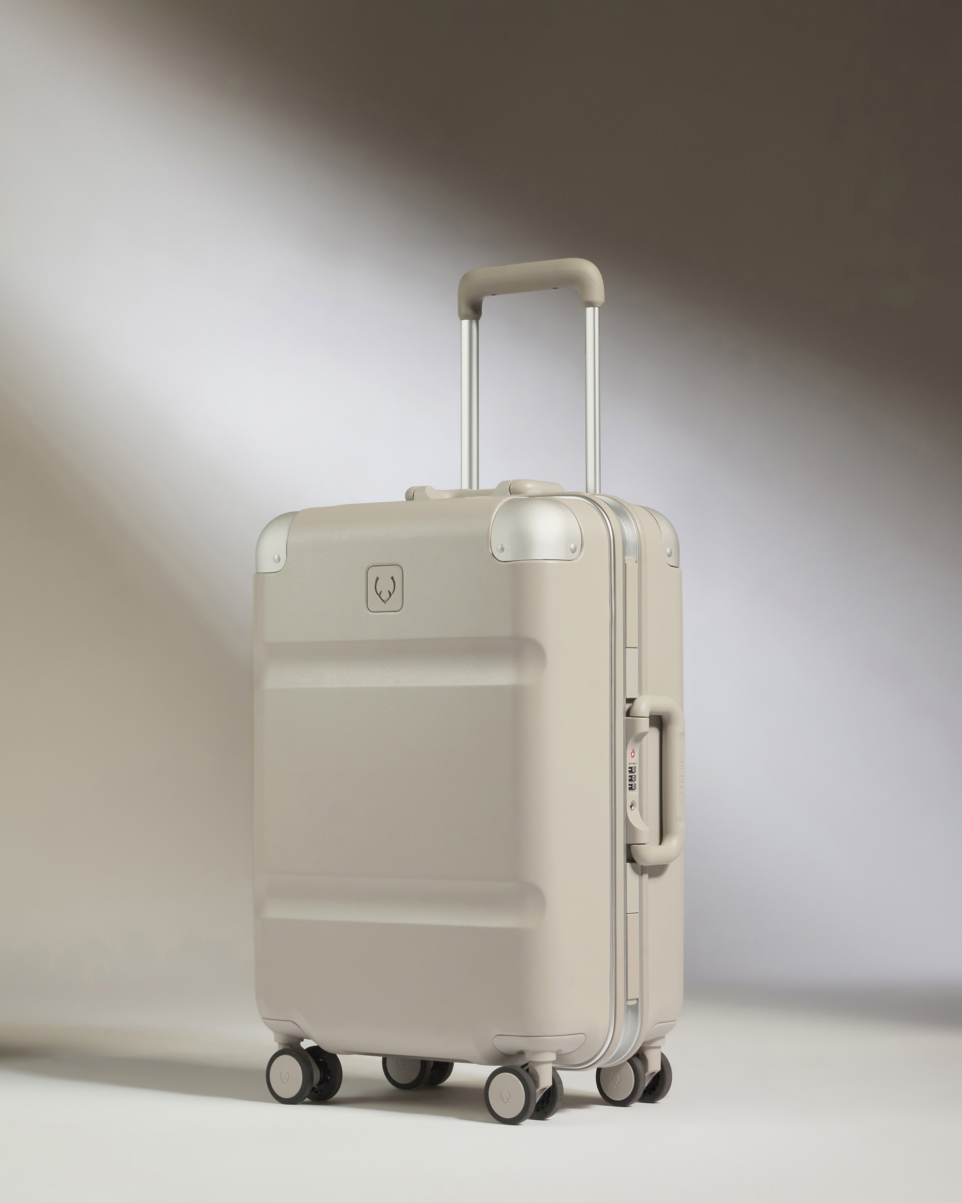 Carry-On Luggage in Sandstone - Heritage Stripe