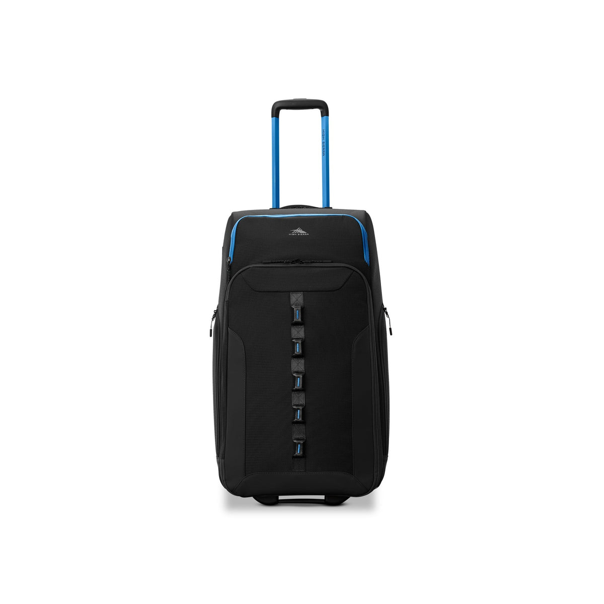 High Sierra Hi-Life Medium Wheeled Duffel Black/Blue front view