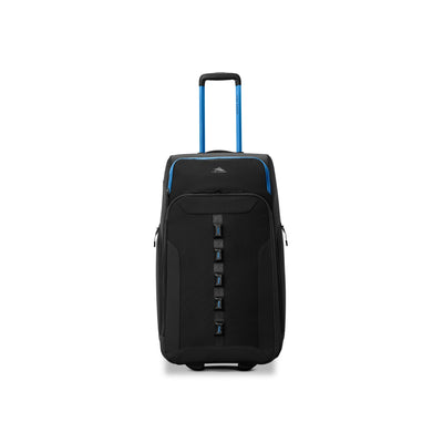 High Sierra Hi-Life Medium Wheeled Duffel Black/Blue front view