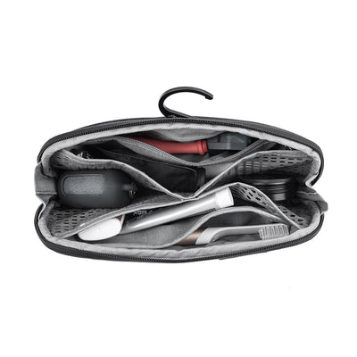 Peak Design Wash Pouch Small Black open packed interior