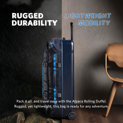 Gregory Alpaca Wheeled Duffel 100L - Obsidian Black