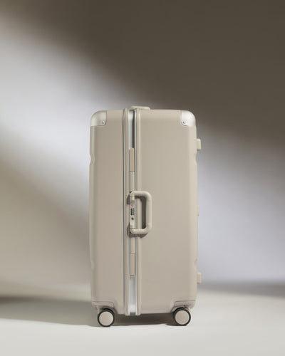 Trunk Luggage in Sandstone - Heritage Stripe