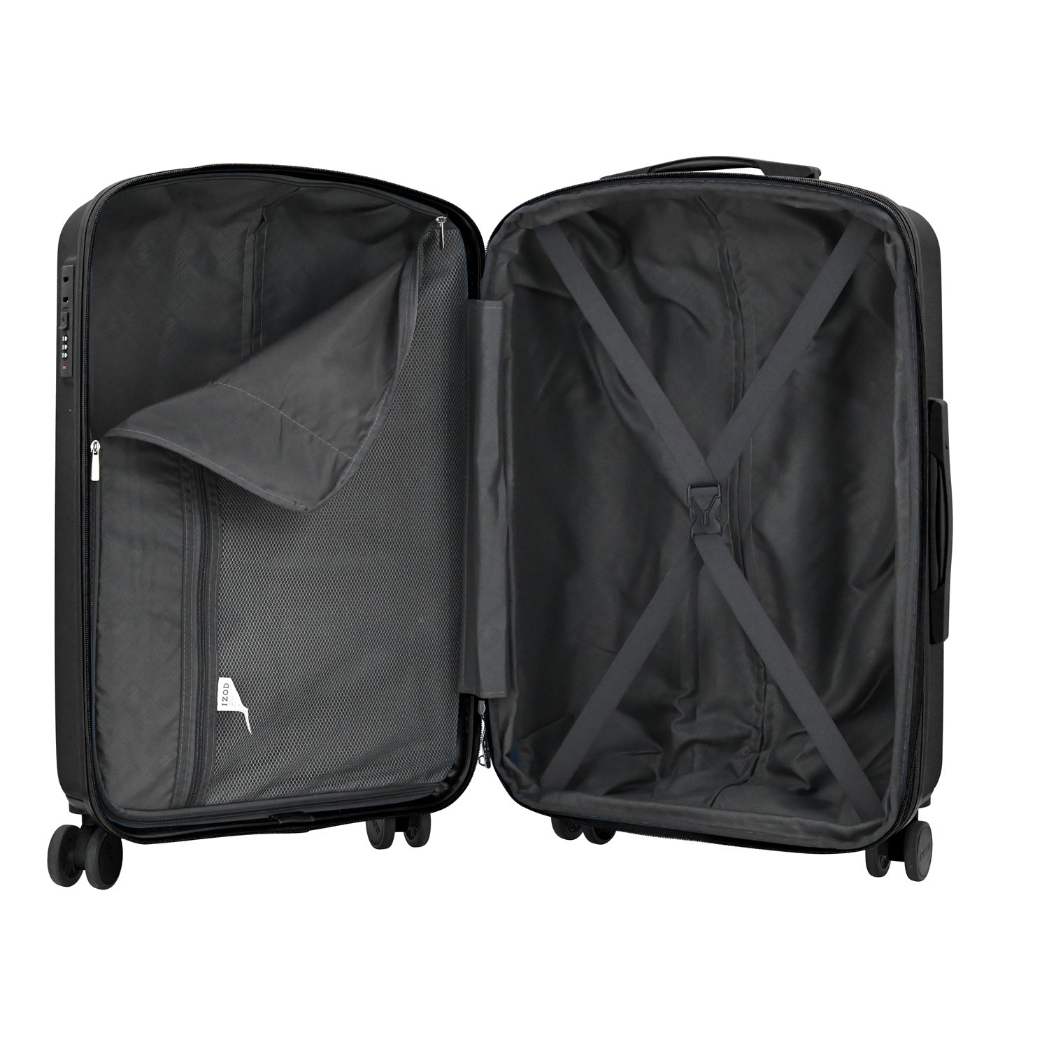 IZOD Mateo 20-Inch Carry-On Luggage – Lightweight Expandable ABS Hardside Suitcase with 360° Dual Spinner Wheels & Built-In Combo Lock