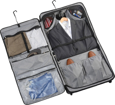 Premium Wheeled Garment Bag with Multiple Pockets 45" - Voyage Luggage