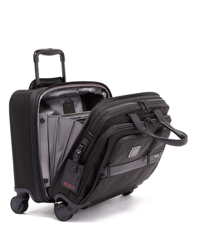 Deluxe 4 Wheeled Laptop Case Briefcase - Voyage Luggage
