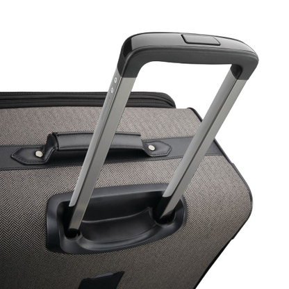 Maleta de mano expandible con ruedas y diseño de espiga para uso doméstico