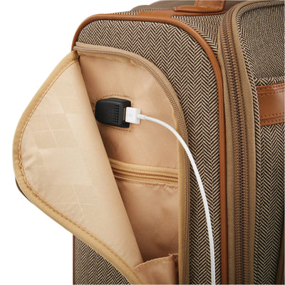 Hartmann Herringbone Deluxe Carry-On Underseat Spinner
