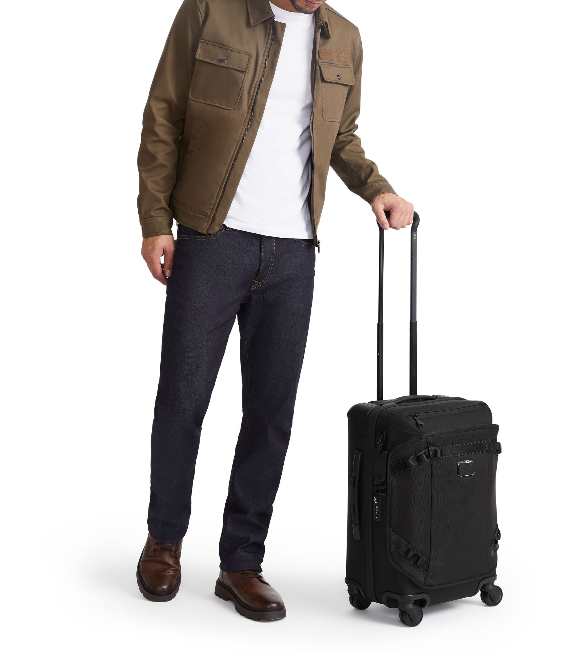 Tumi Alpha Bravo International Front Lid Expandable 4 Wheeled Carry-On