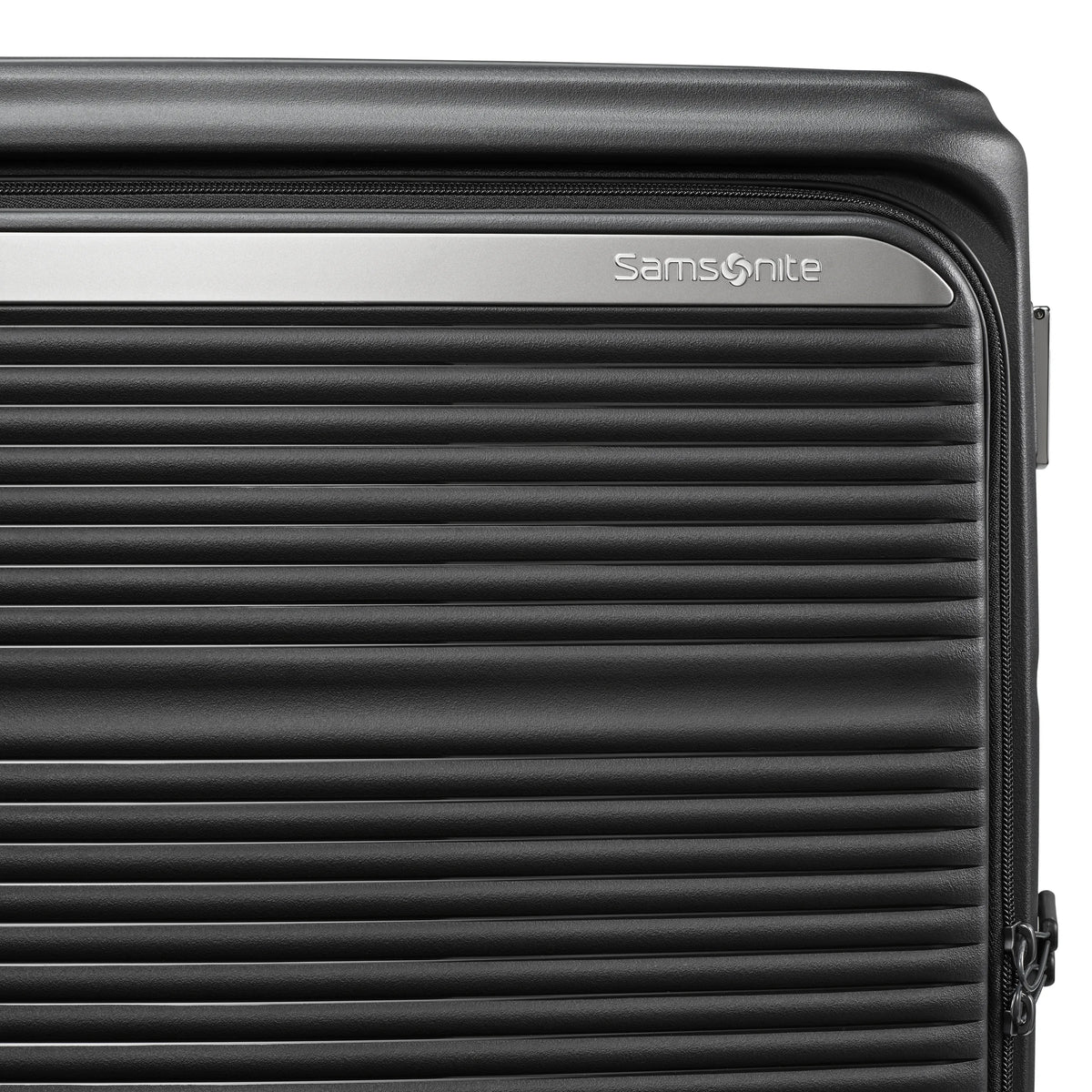 Samsonite Paralux Global black carry-on hardside spinner, material 2 