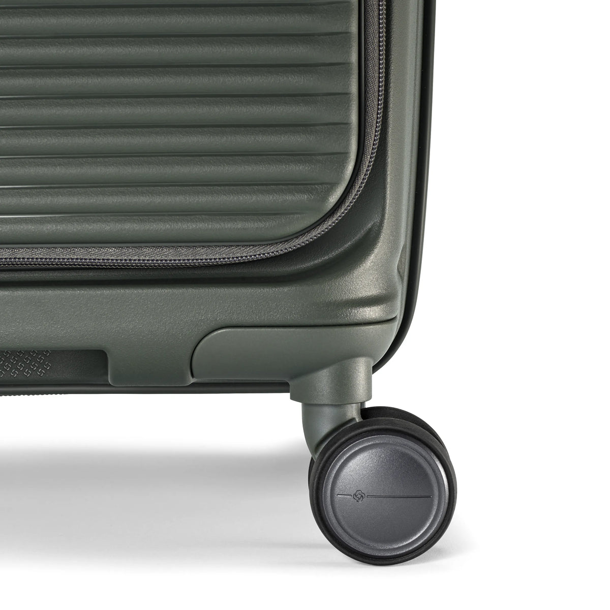 Samsonite Paralux olive large checked hardside spinner, wheel 