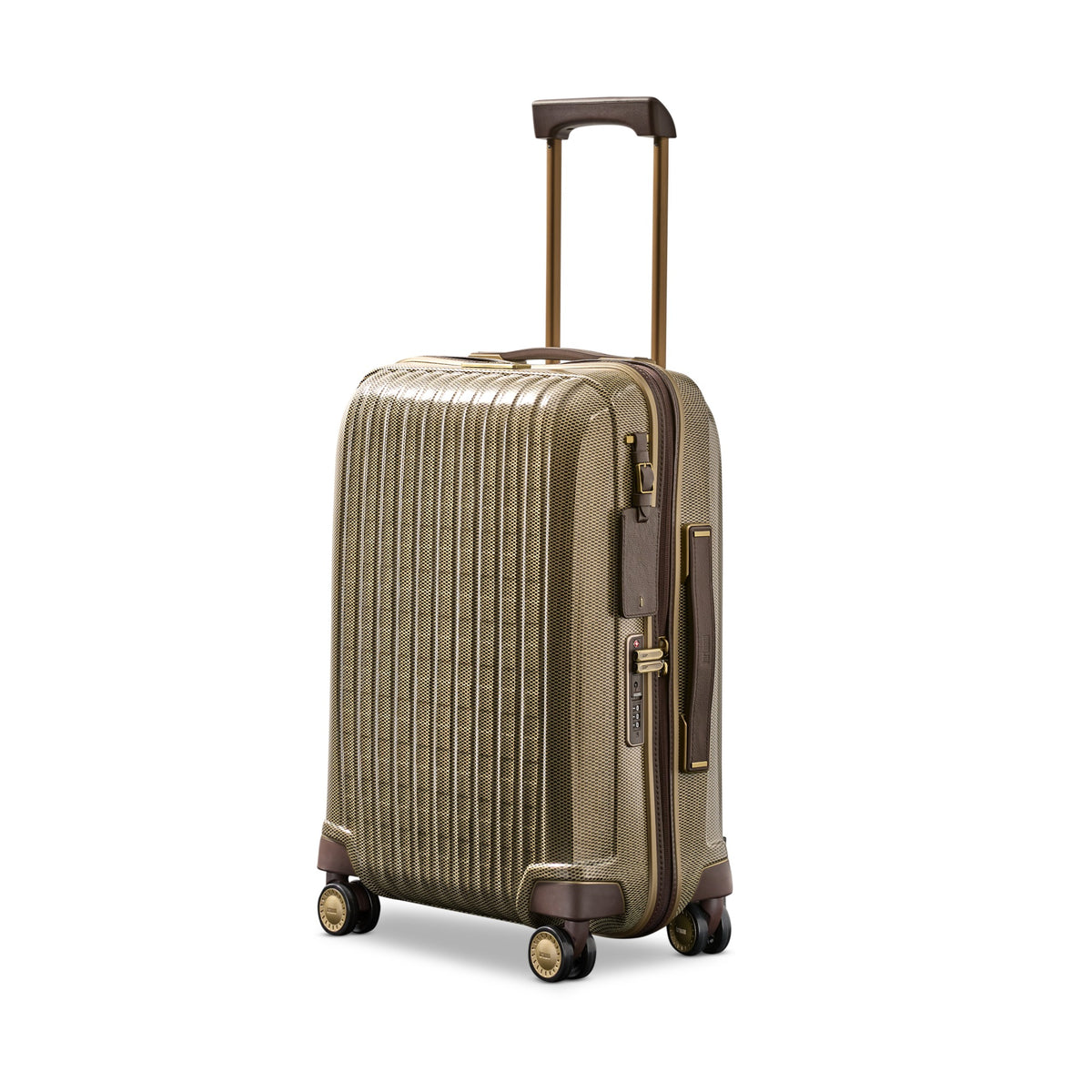 Hartmann Tweed CURV Global Carry-On Spinner - Tweed/Natural Leather
