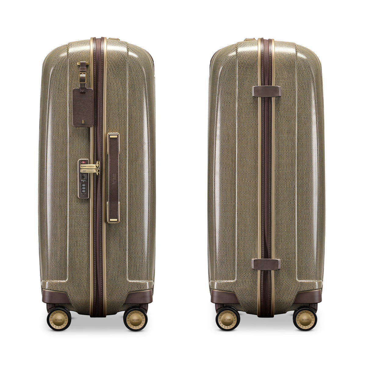 Hartmann Tweed CURV Extended Journey Spinner - Tweed/Natural Leather
